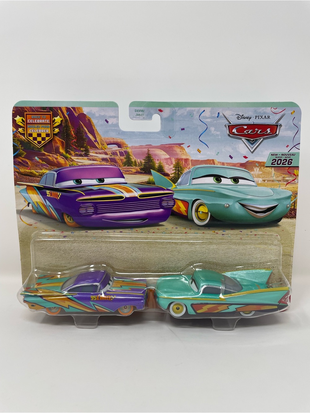 Disney Pixar Cars Race To Celebrate 2026 Ramone & Flo 2-Pack Sealed Brand New
